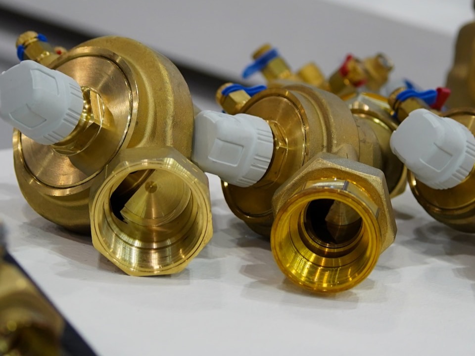 Brass and copper components