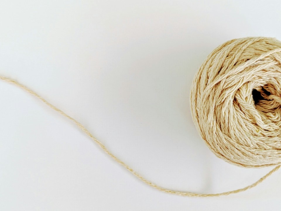 Cotton rope, cord and twine